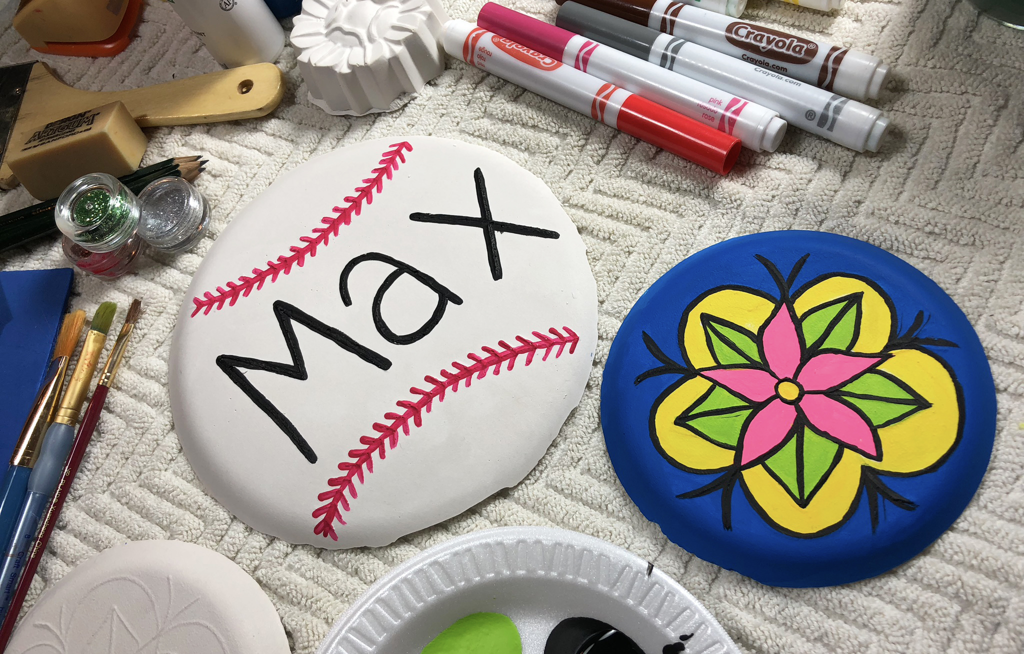 Styrofoam Plate Plaster Art American Plasters